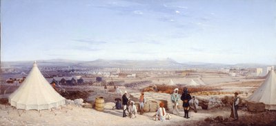 Indian Cavalry Camp, Malta, 1878 by Girolamo Gianni
